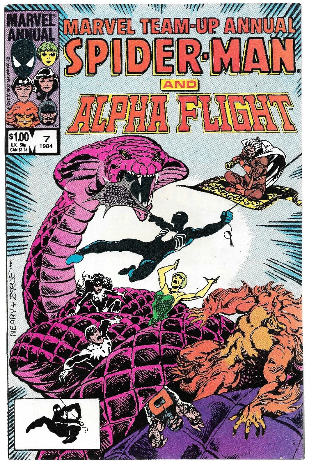 Marvel Team Up Annual #7 (10/1984) Marvel Comics Spider-Man & Alpha Flight