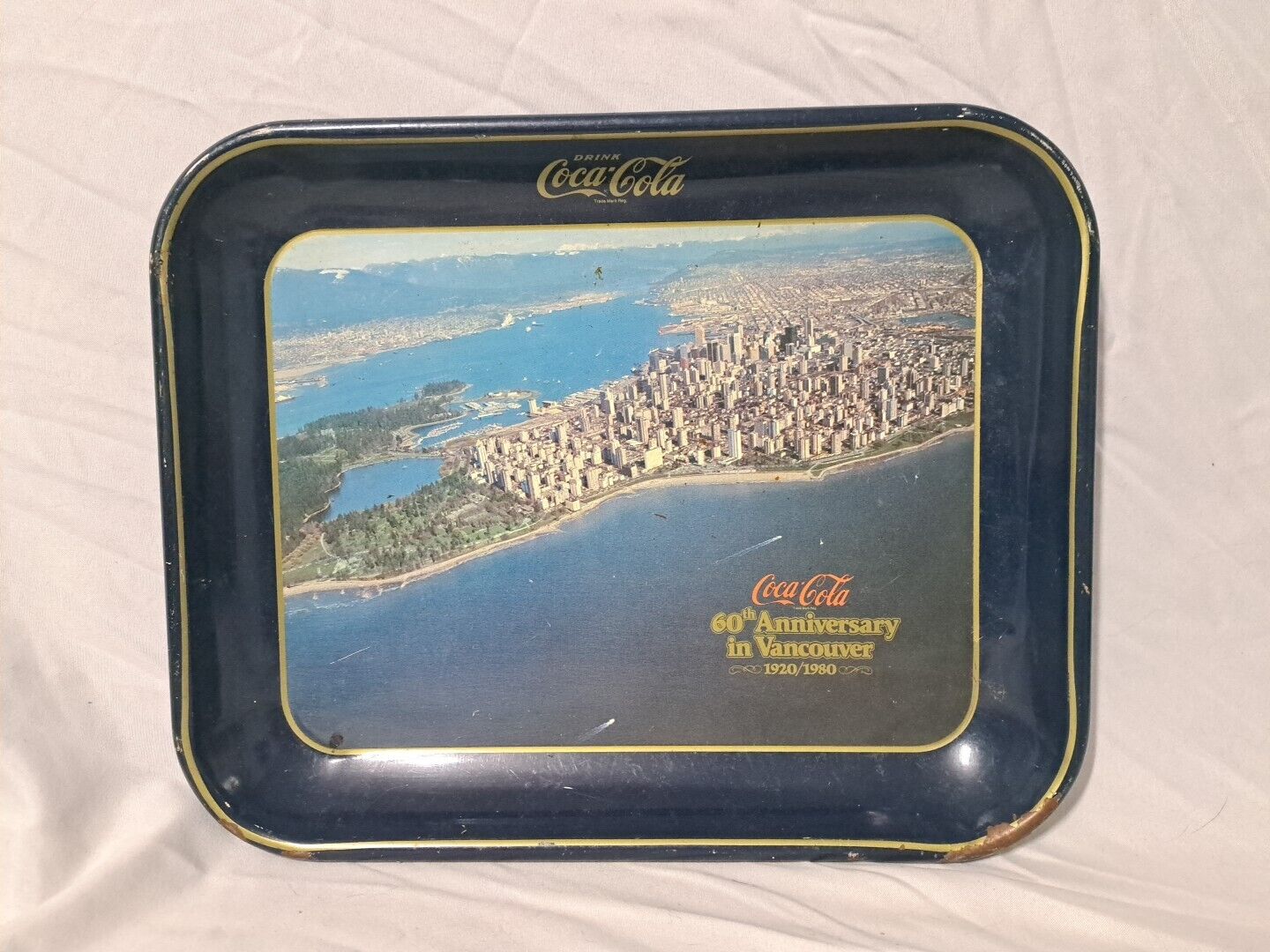 VINTAGE COCA-COLA SERVING TRAY LIMITED CANADIAN EDITION 60TH ANNIVERSARY 