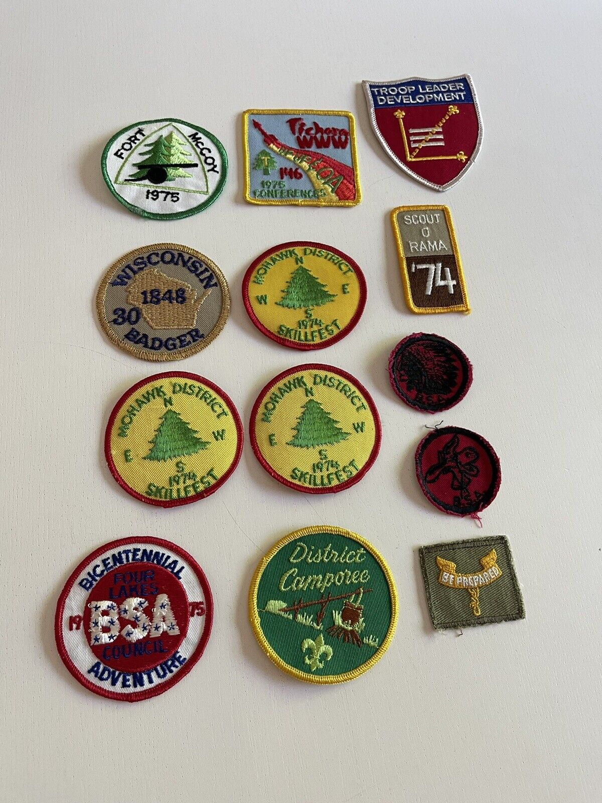 BSA Boy Scout Vintage Patch Lot Of 13 - Order Of The Arrow, Etc 1970s