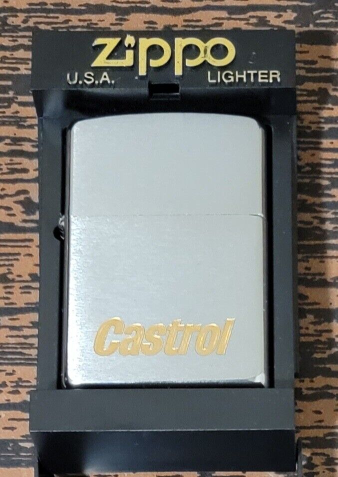 Zippo Lighter Castrol Motor Oil 2001 Unused