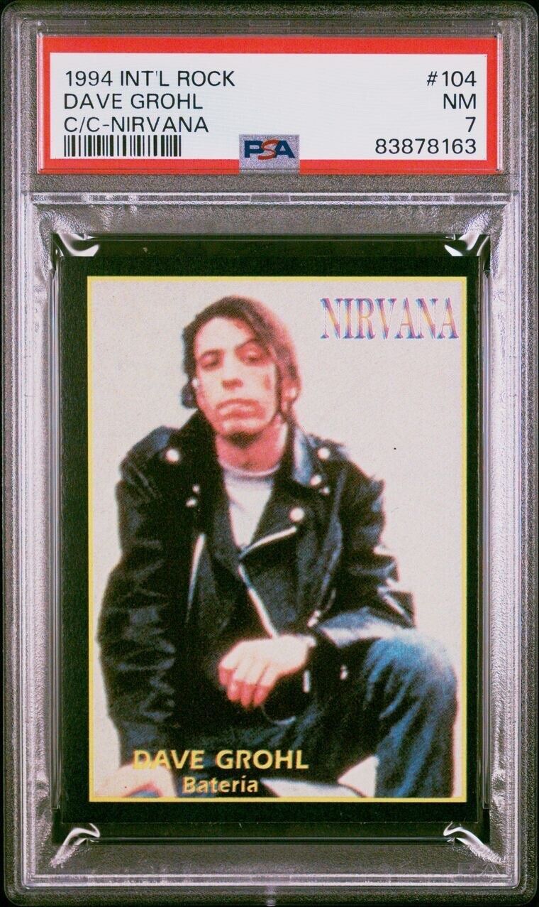 1994 International Rock Cards #104 Dave Grohl PSA 7 Nirvana