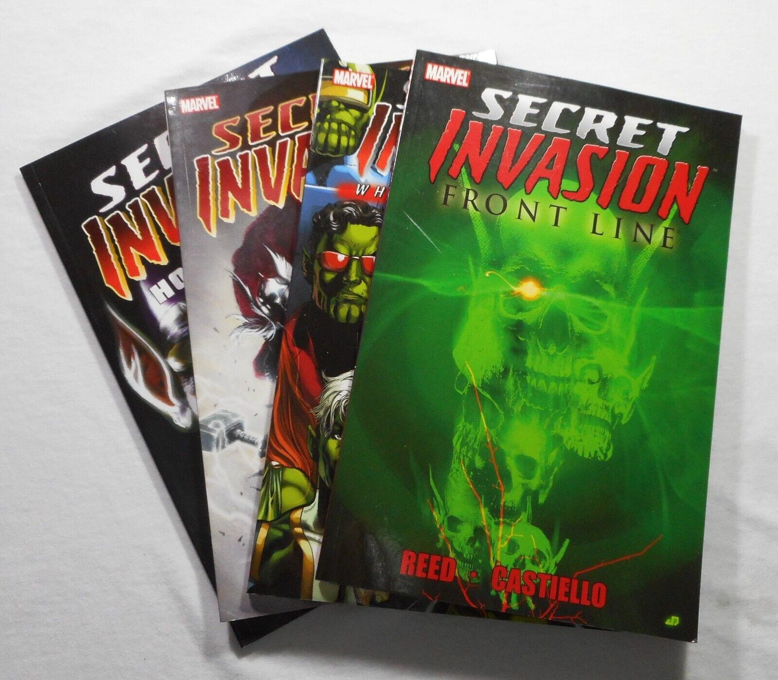 Lot Of 4 Marvel Comics Secret Invasion Graphic Novels 