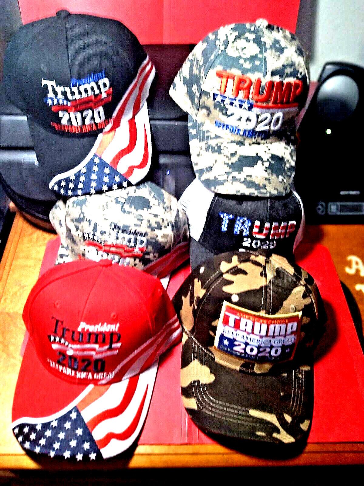 SUPER DEAL, - 6 Different TRUMP 2020 hats. SUPER DEAL $18.00