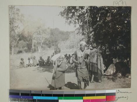 A dance before circumcision takes place, Bejangoa, Morombe, Madagasc - Old Photo