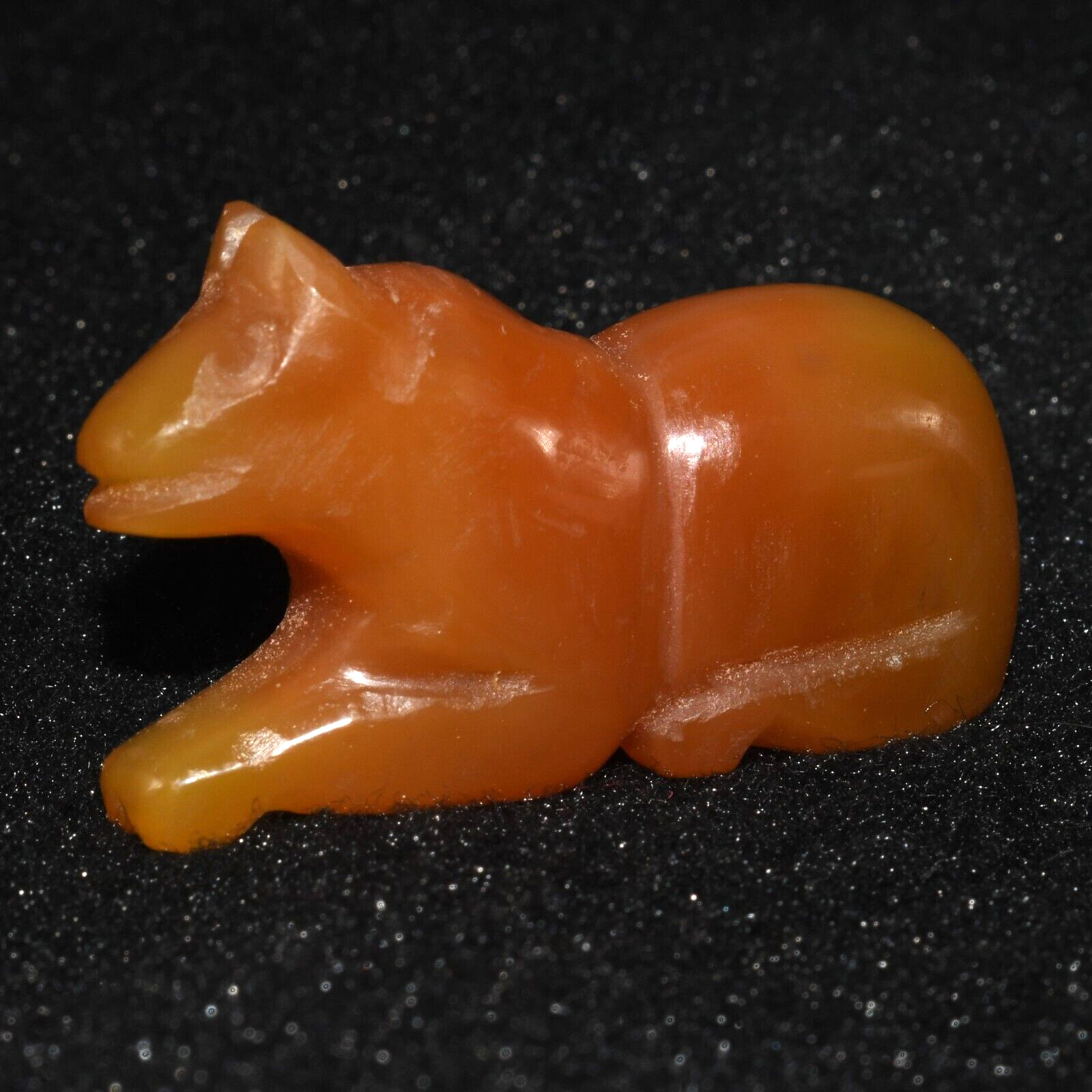 Ancient Old Indo Greek Bactrian Carnelian Stone Bead in form of a Lion