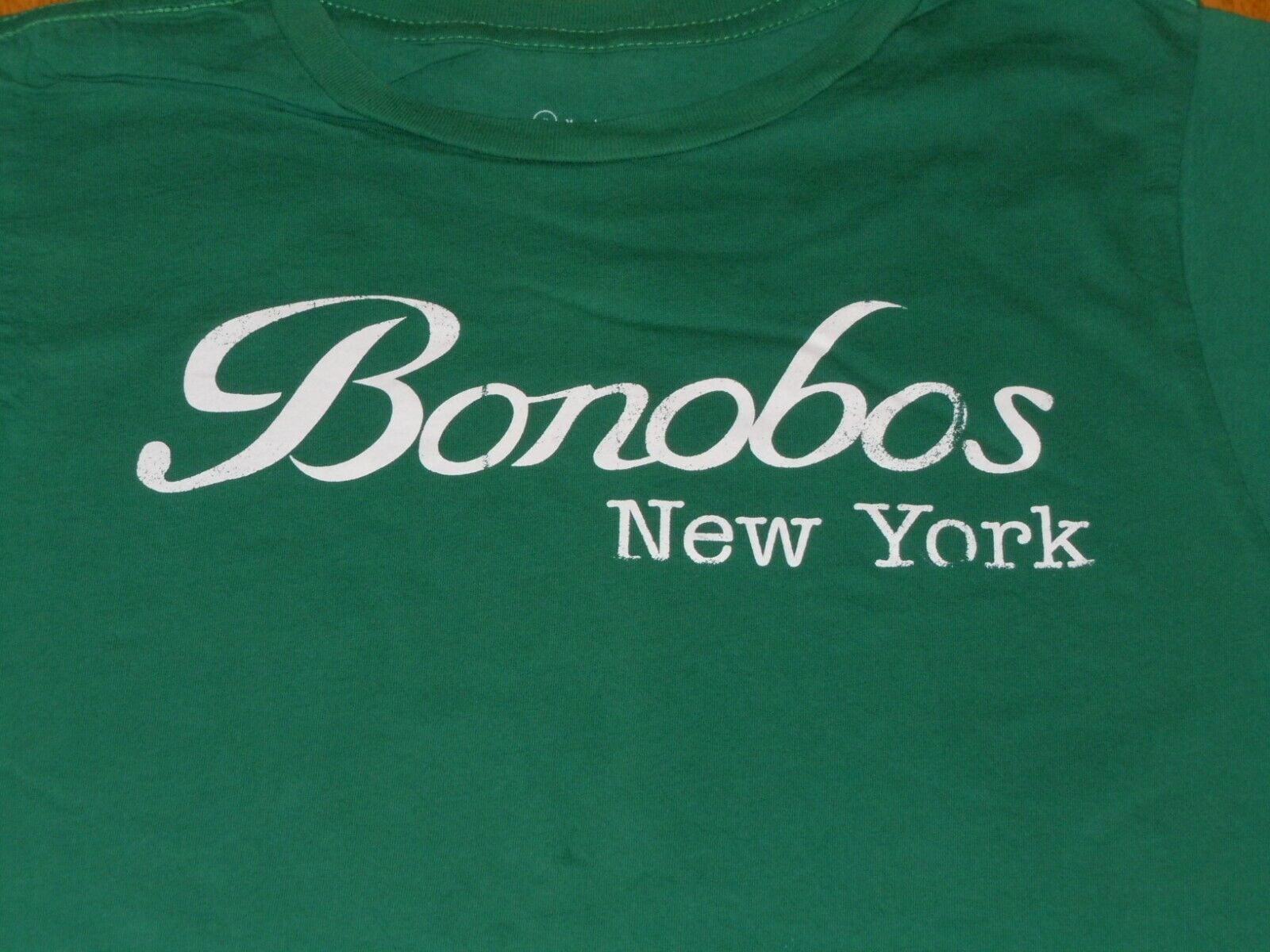 BONOBOS NEW YORK CITY SHIRT MENS SMALL GREEN NYC