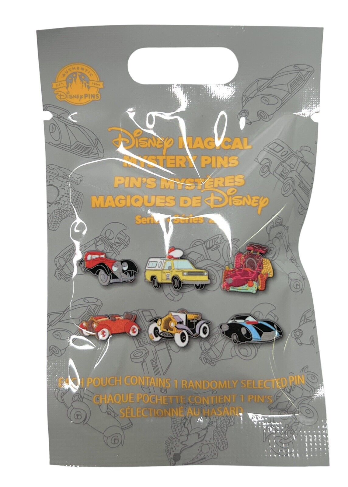 Disney Parks Cars Automobiles Series 22 Mystery Collection Pin Pack Sealed - NEW