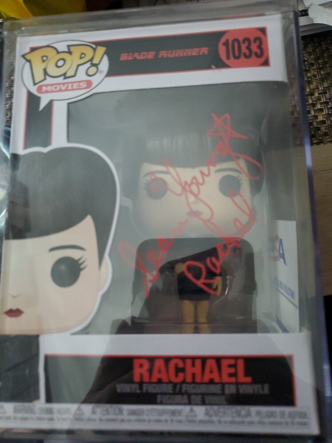 Funko Pop Vinyl: Blade Runner - Rachael #1033 Signed By Sean Young. Hard Stack