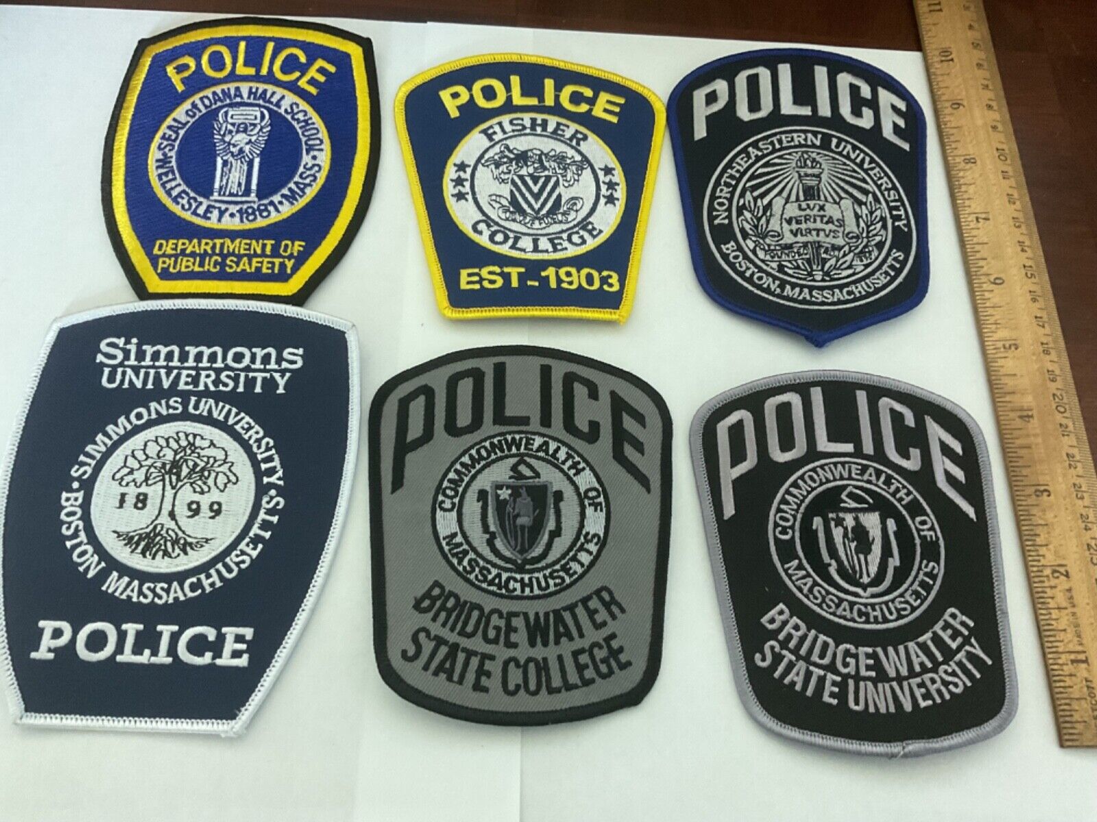 Police, Law Enforcement collectable patches 6 different titles all full size