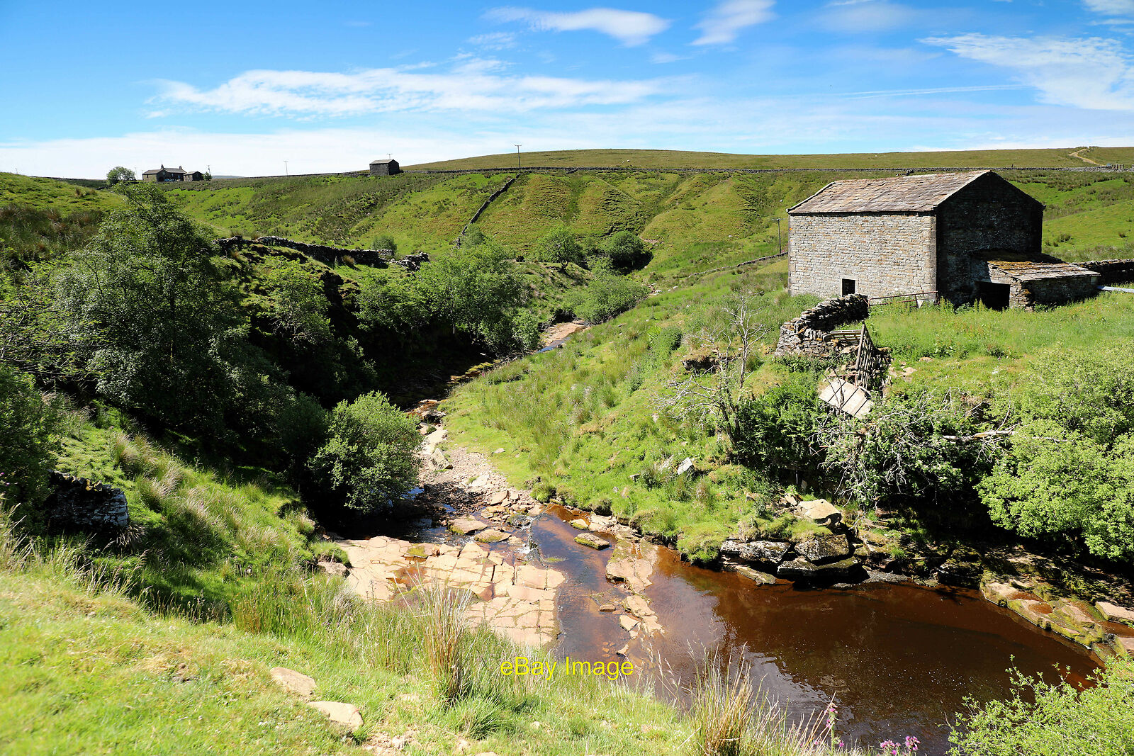 Photo 12x8 The exciting bit of Whitsundale Beck It\'s quite difficult to ge c2021