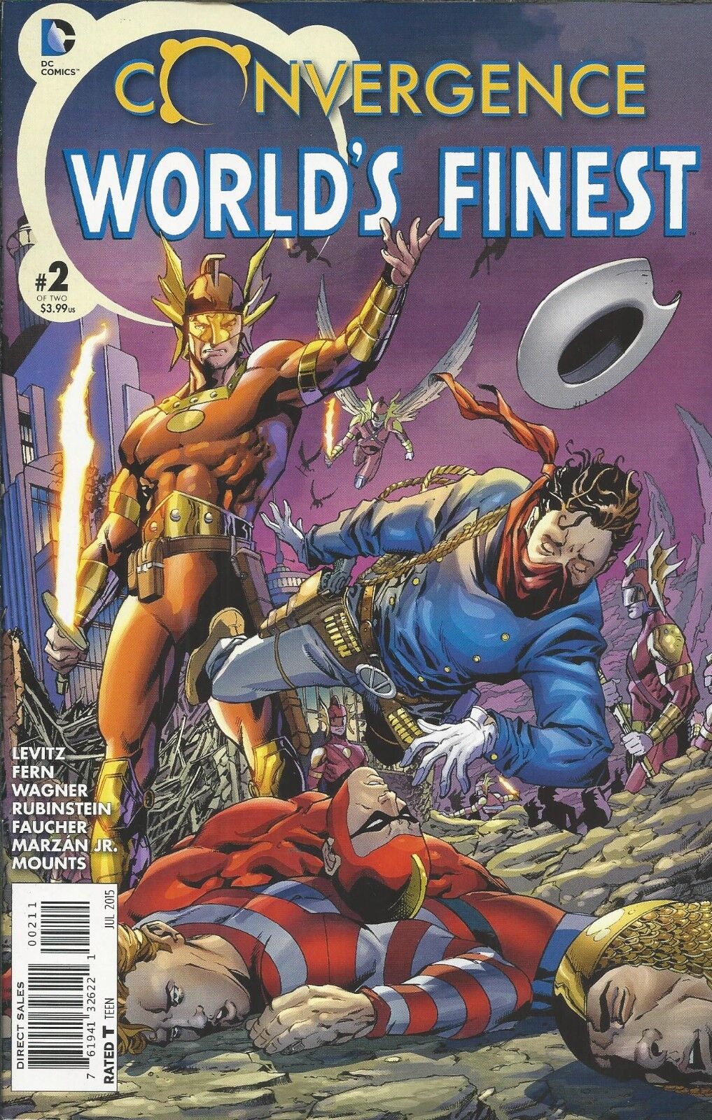 Convergence World\'s Finest Comic 2 Cover A First Print 2015 Paul Levitz Fern DC