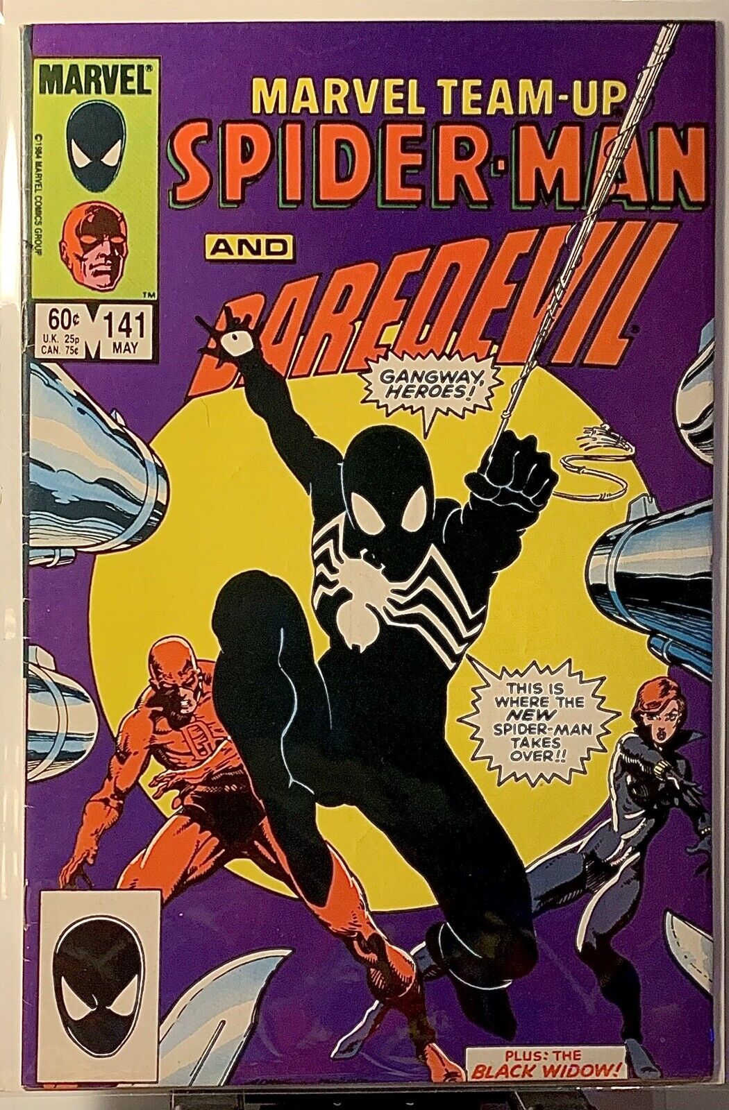 MARVEL TEAM-UP #141 SPIDER-MAN AND DAREDEVIL (TIED FOR 2nd BLACK SUIT SYMBIOTE)