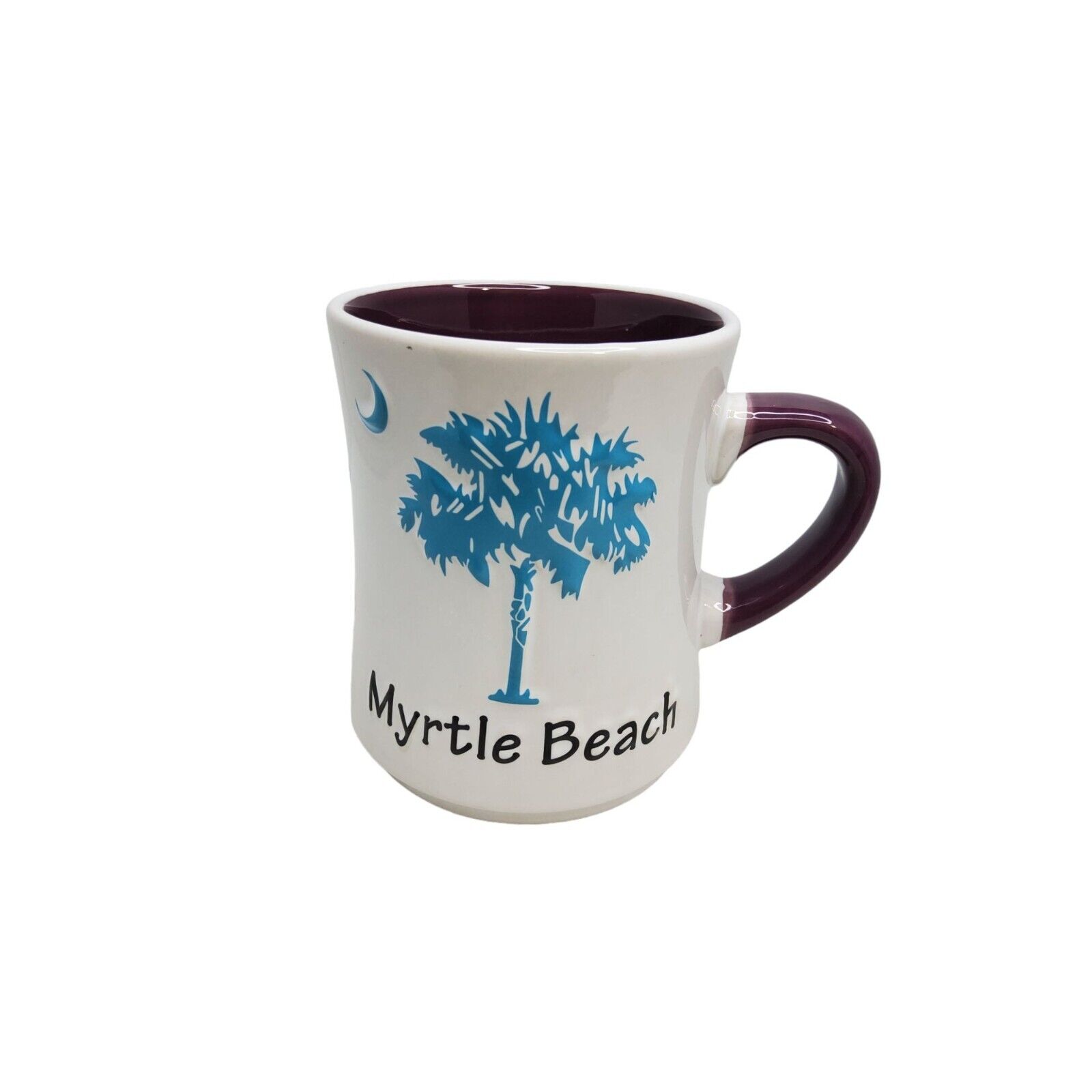 vintage 1990s myrtle beach south carolina stoneware coffee mug