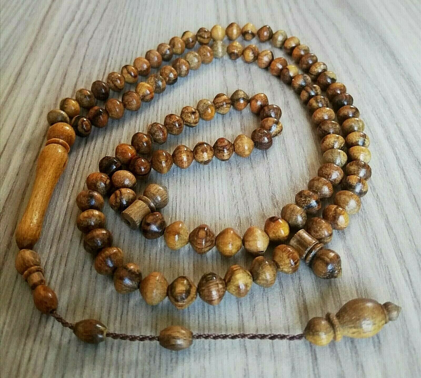 REAL Oud Agarwood Tree, Islamic Prayer 99 beads, Tasbih, Misbaha, Tasbeeh, 8mm