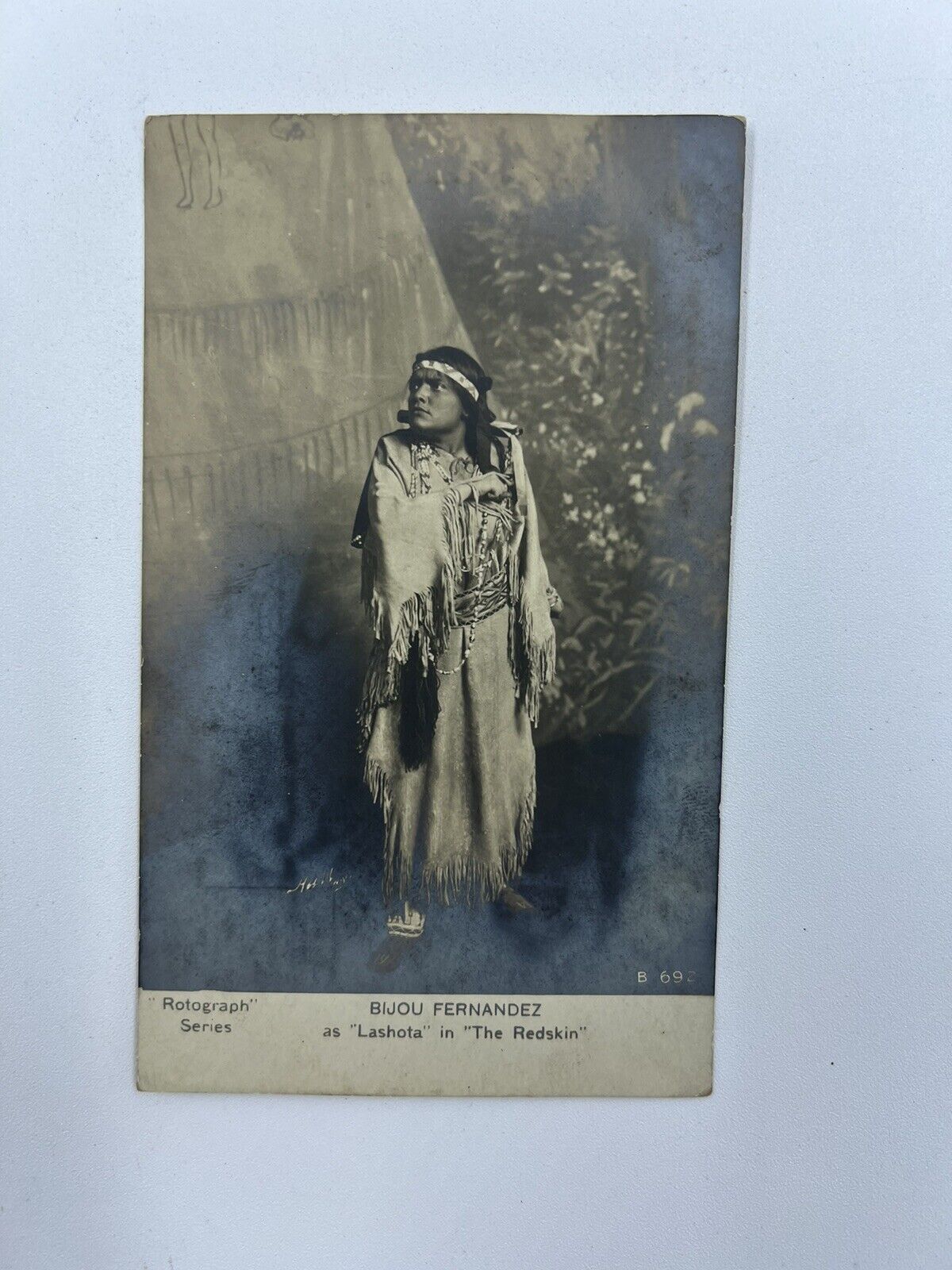 The RedSkin 1906 Postcard Featuring Bijou Fernandez 