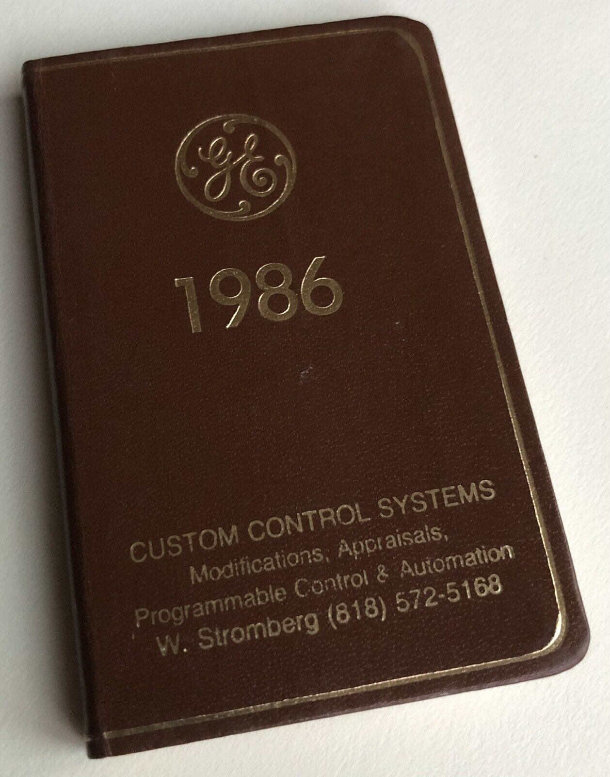Vintage GE General Electric 1986 Custom Control Systems Reference Date Phone USA
