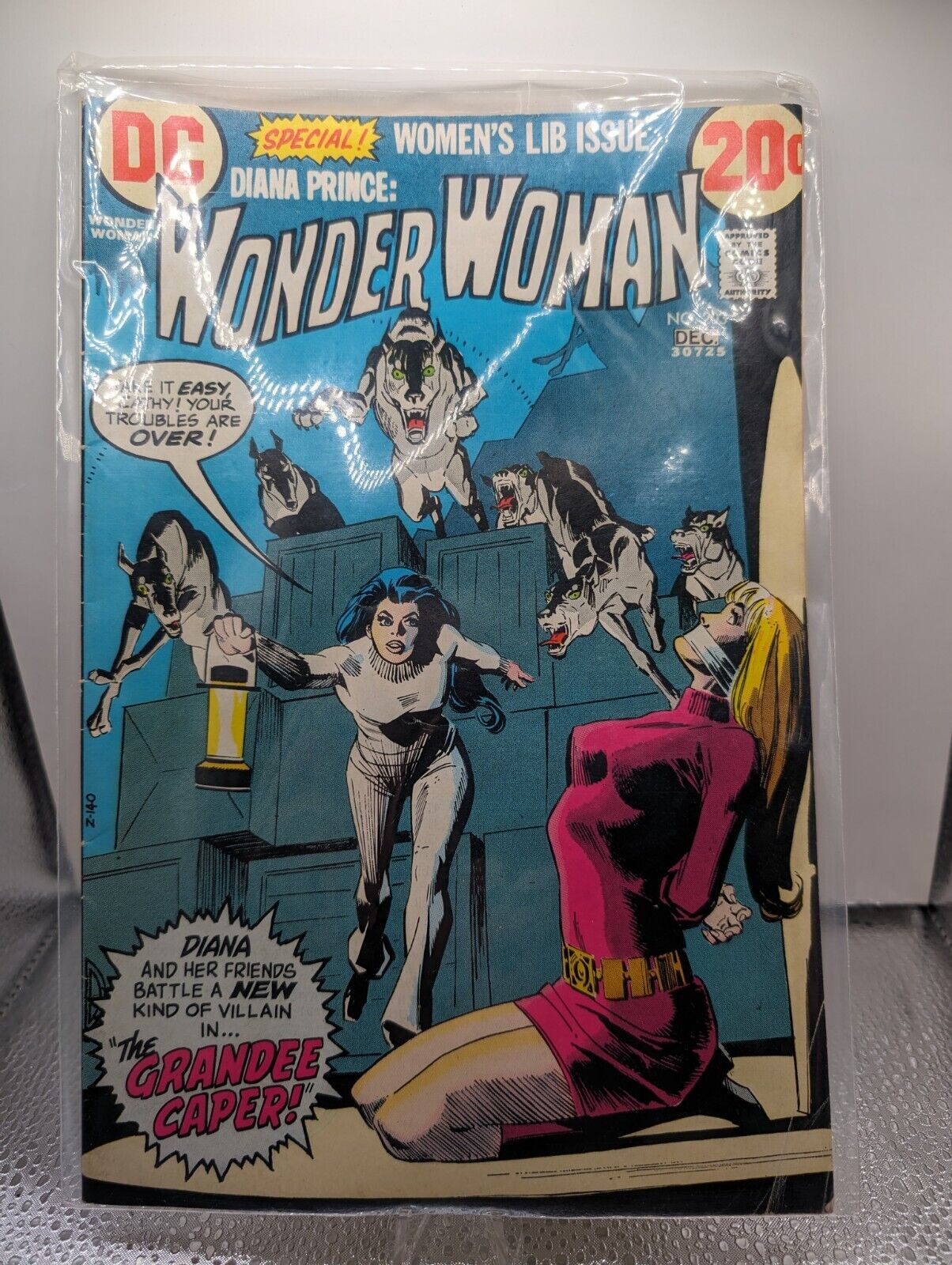 Wonder Woman #203 Comic Book Iconic Bondage Cover 1972 DC Comics VG+