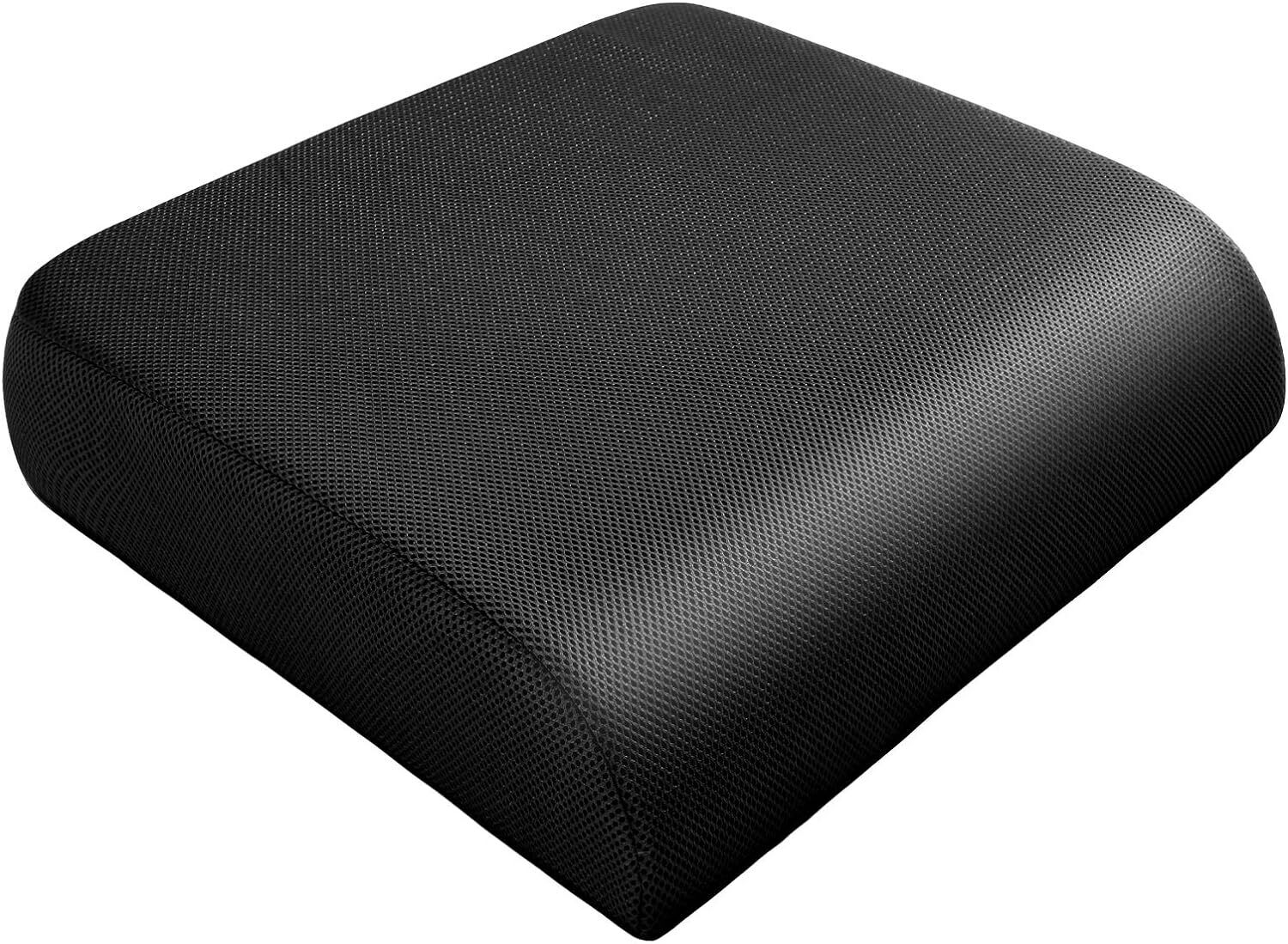 Extra Thick Large Seat Cushion -19 X 17.5 X 4 Inch Gel Memory Foam Cushion 