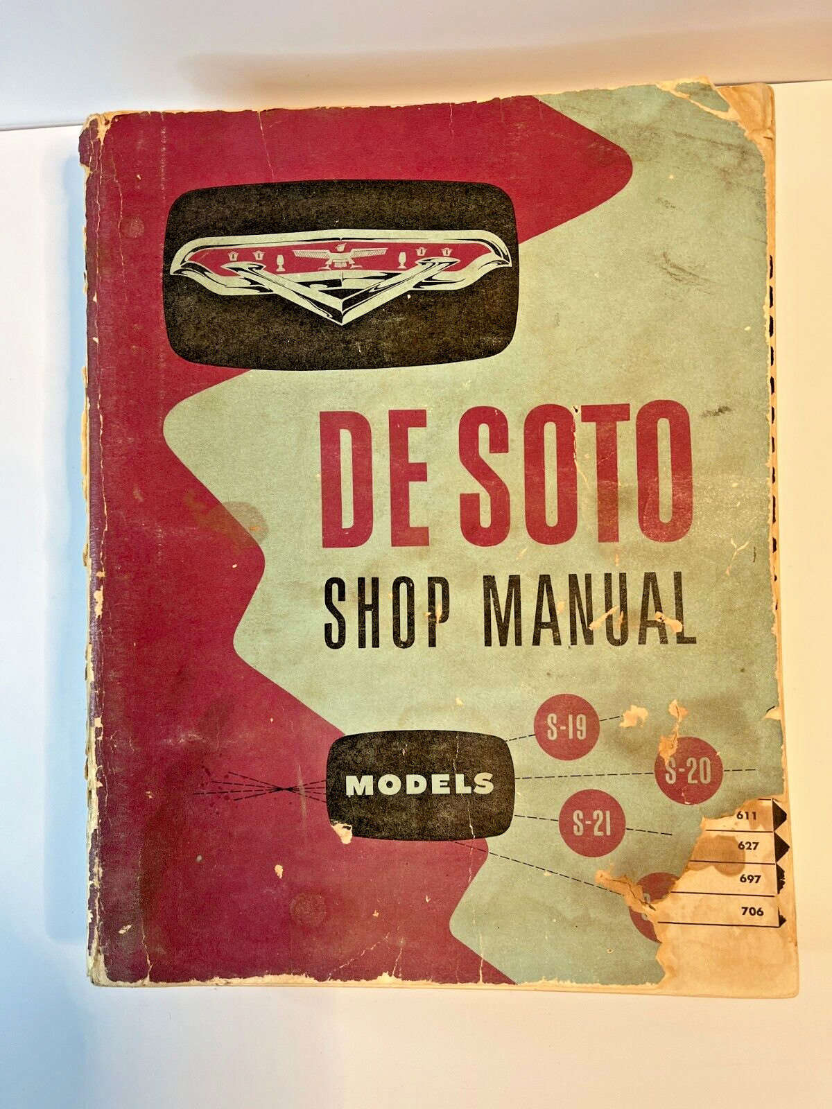 De Soto Shop Manual 1954-1955 Models S-19, S-20, S-21, & S-22 Original Book