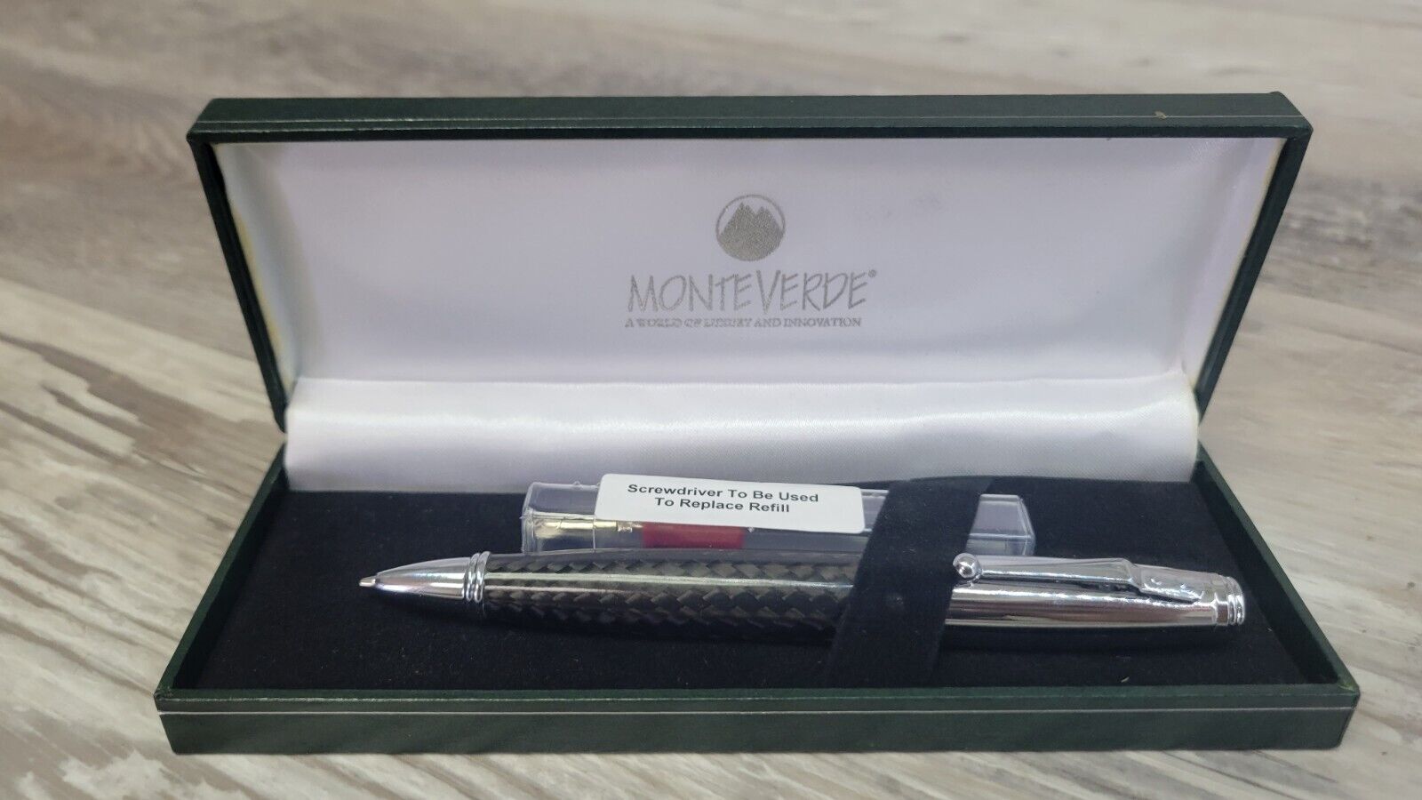 Monteverde Invincia Ballpoint Pen Chrome With 4gb USB Drive USA