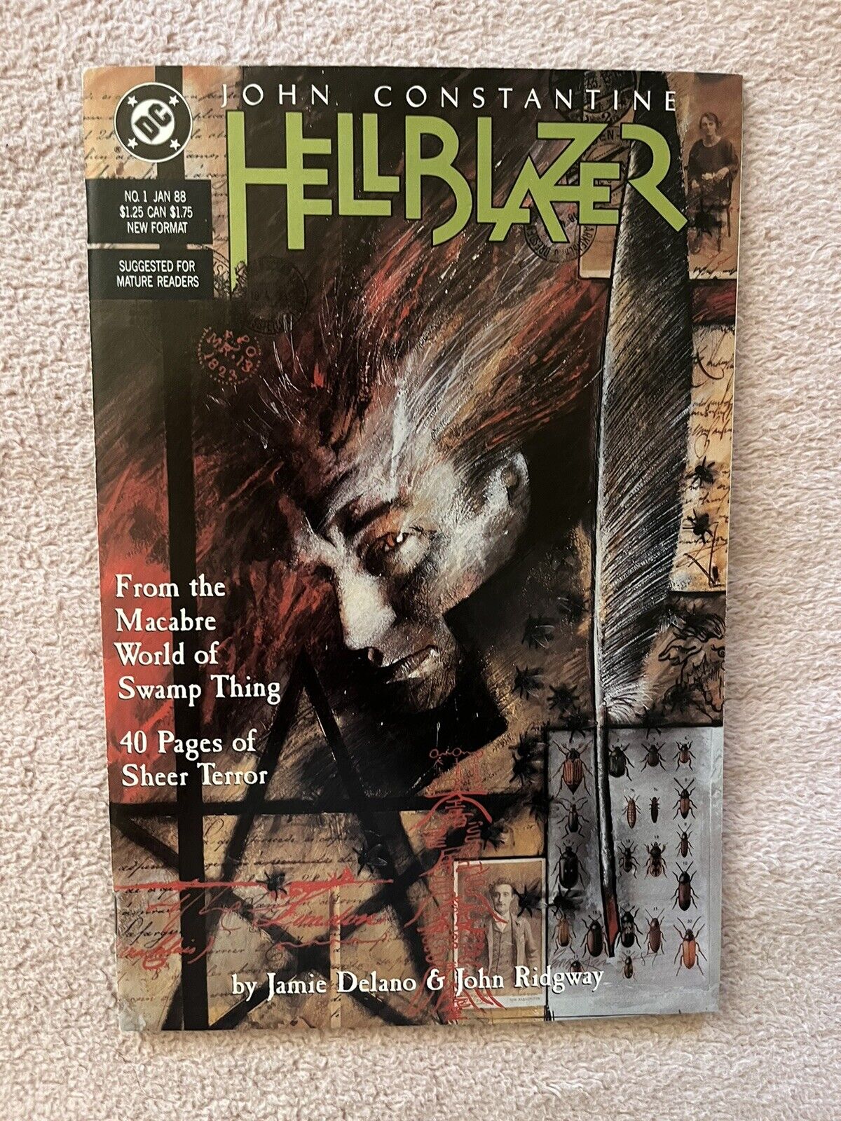 Hellblazer #1 (DC Comics, 1988) High Grade Key 1st solo John Constantine