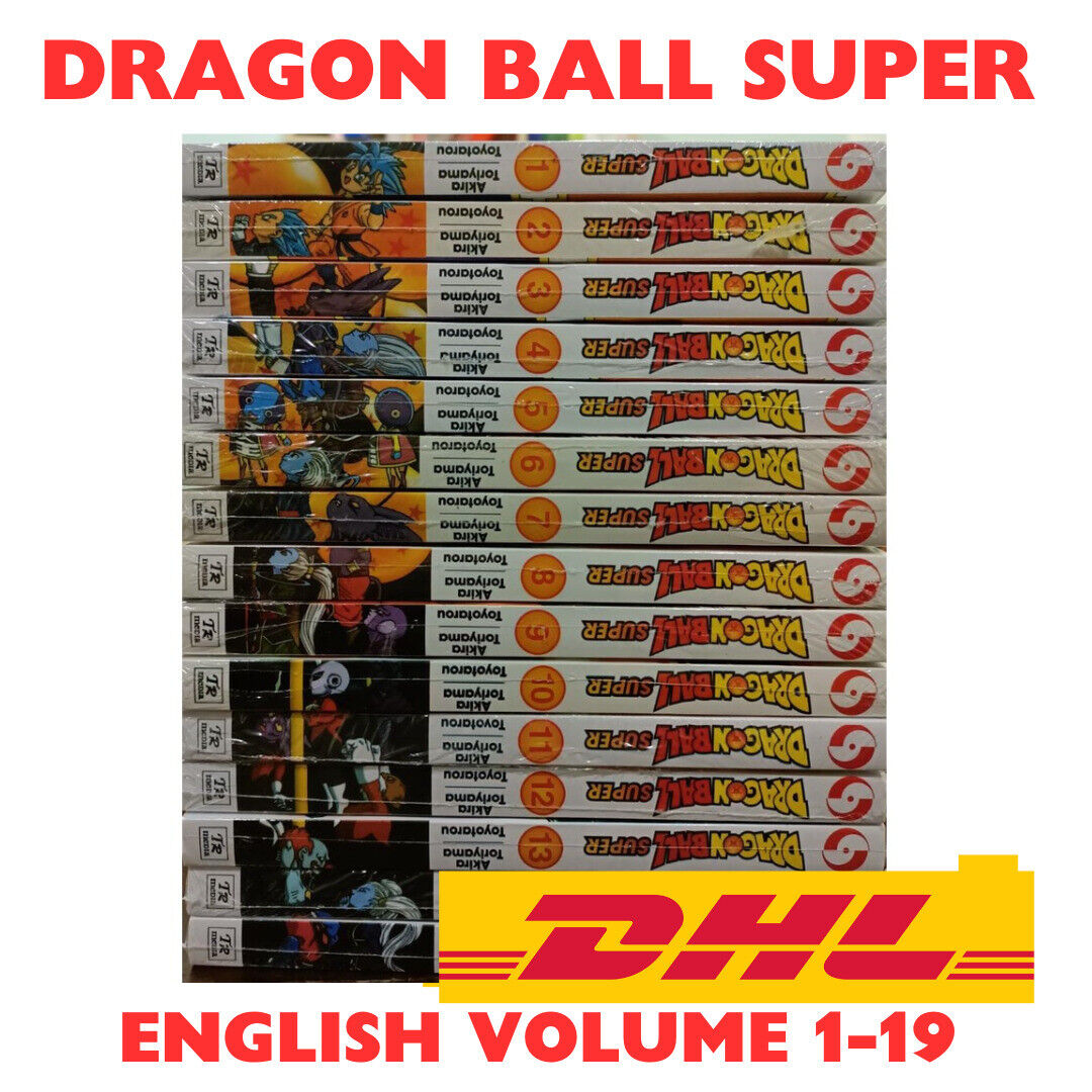 Dragon Ball Super English Version Manga Comic Akira Toriyama Volume 1-19 Set