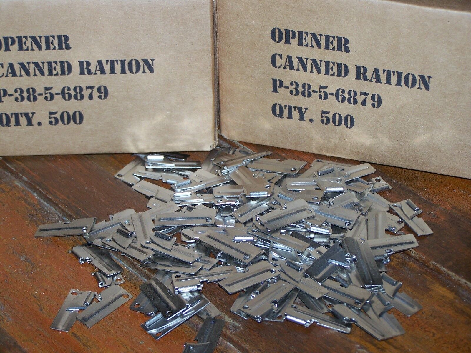 Military P-38 Can Opener 50 Pack John Wayne Shelby Co US f Scouts Hiking Camping