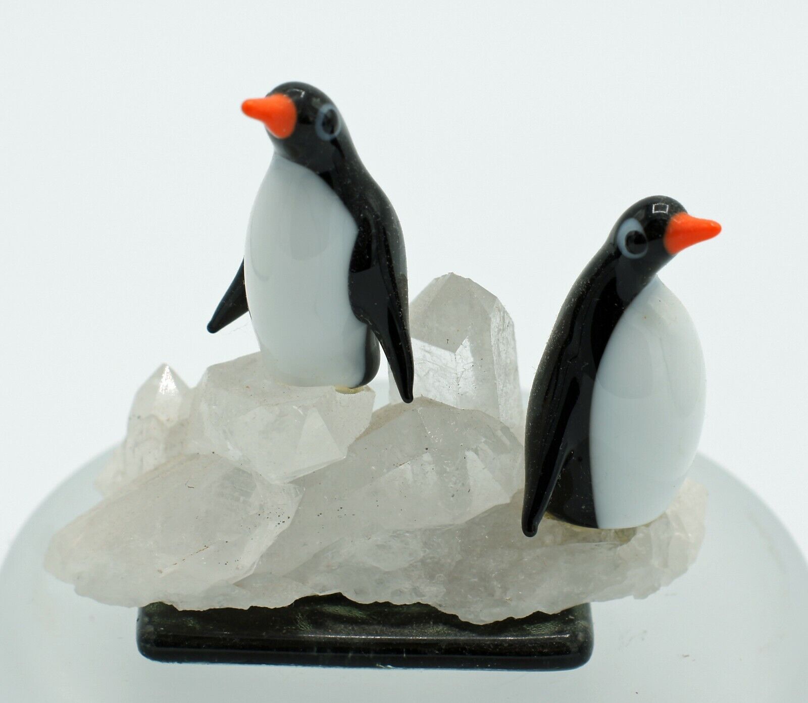 Glass and Crystal Penguins Souvenir of Antarctica
