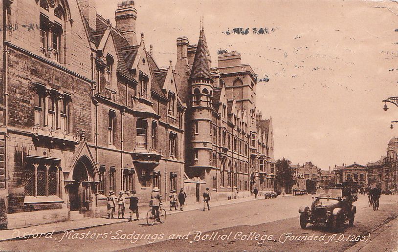 Postcard Oxford Balliol College Masters\' Lodgings UK