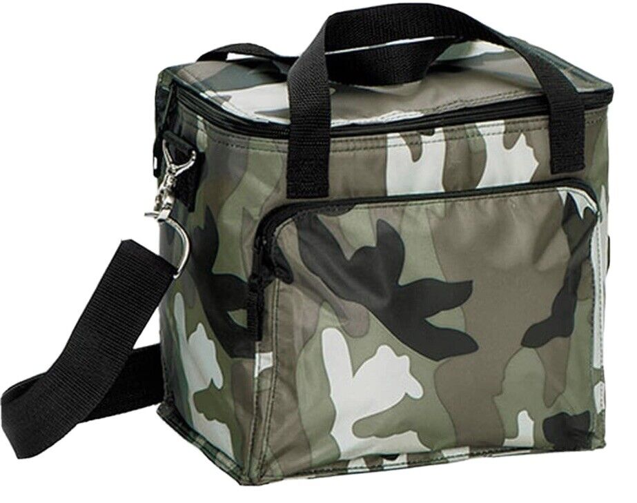 Thirty One Around the Clock Thermal Camo Crossbody Lunch Bag Sack New