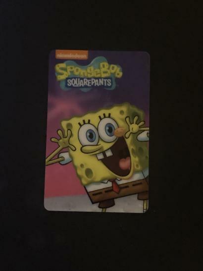 Dave and Busters Spongebob Coin Pusher Cards: You Pick