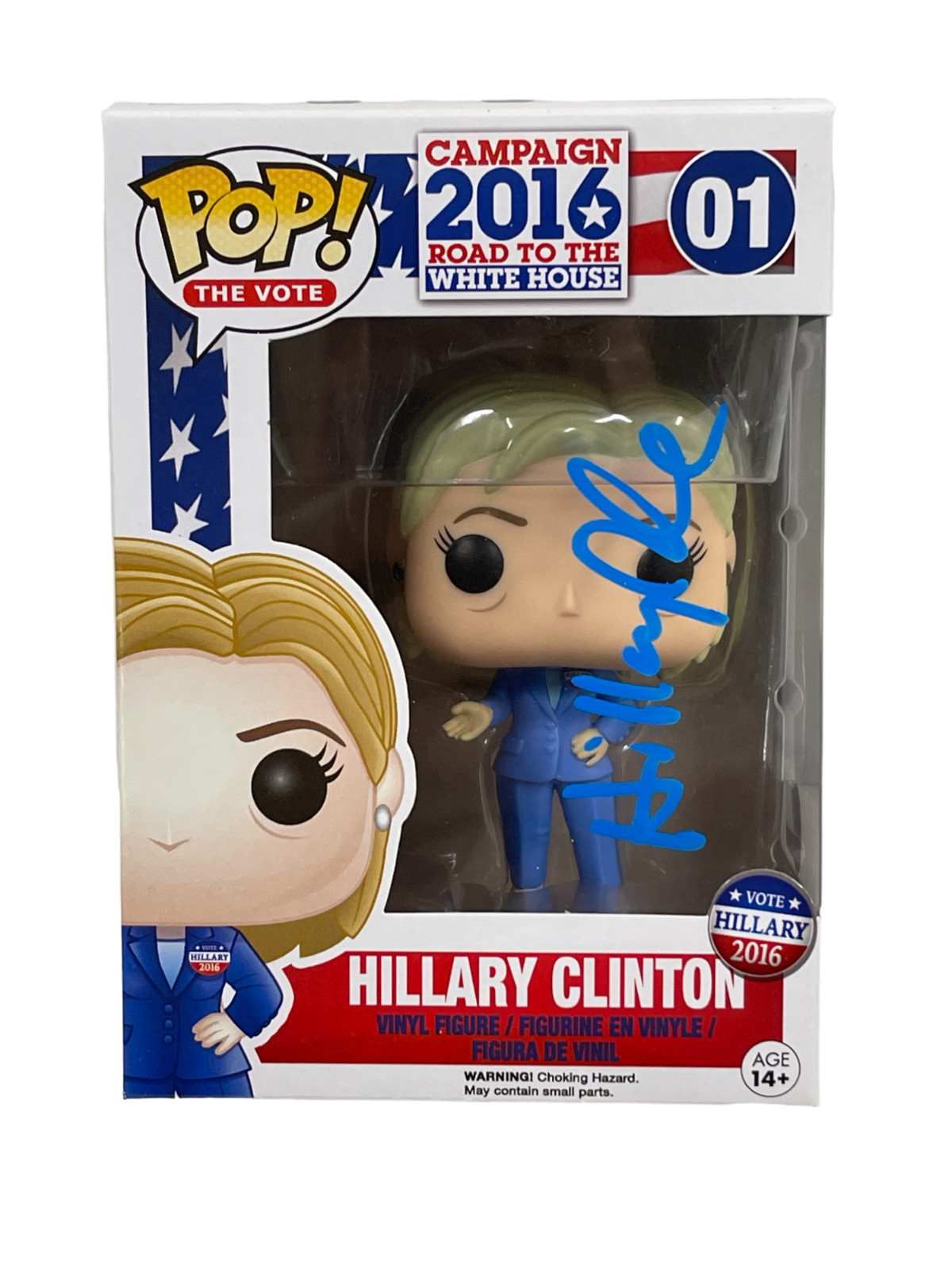 Hillary Clinton Signed Funko Pop Figure Authentic Autograph Beckett