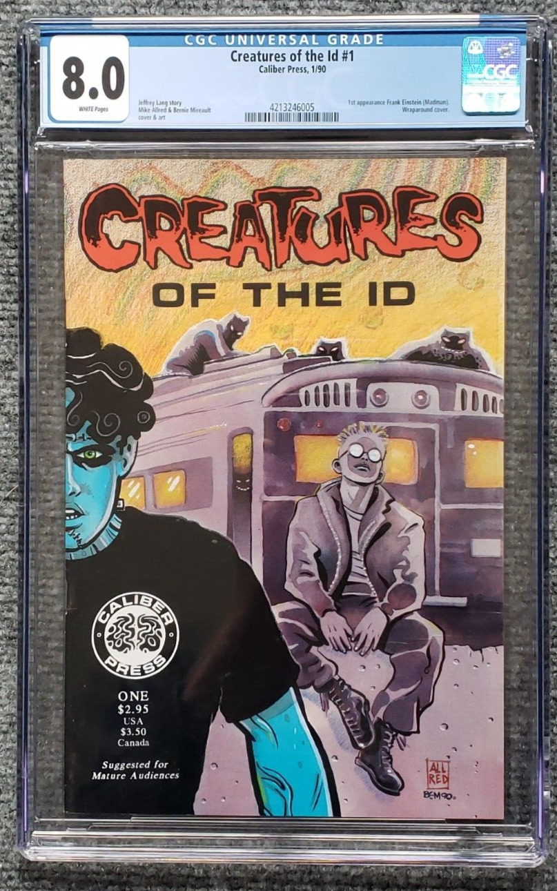 Creatures of the Id #1 cgc 8.0 1990 1st Appearance Madman (Frank Einstein)