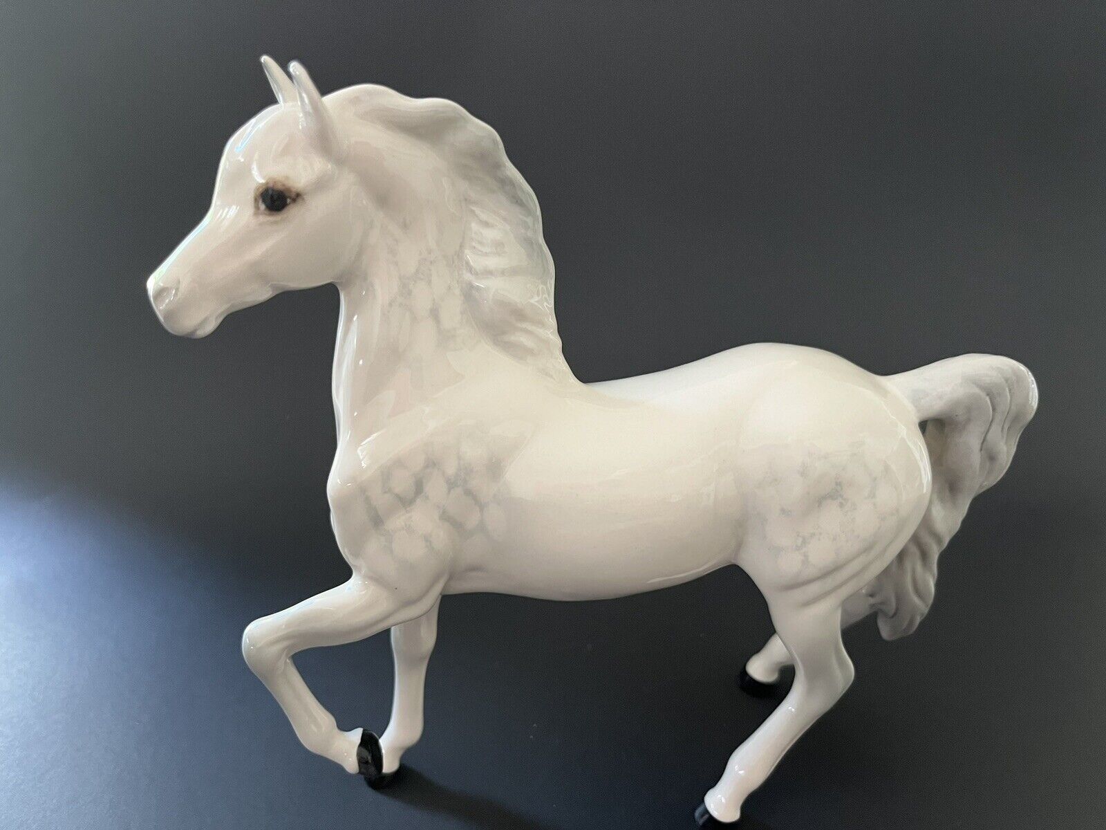 Royal Doulton Figurine  Horse White Dapple Gray Porcelain 6.5\
