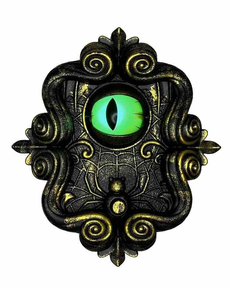 Hyde &Eek Sound Activated Dragon Eye Doorbell Animated Light Up Halloween Decor