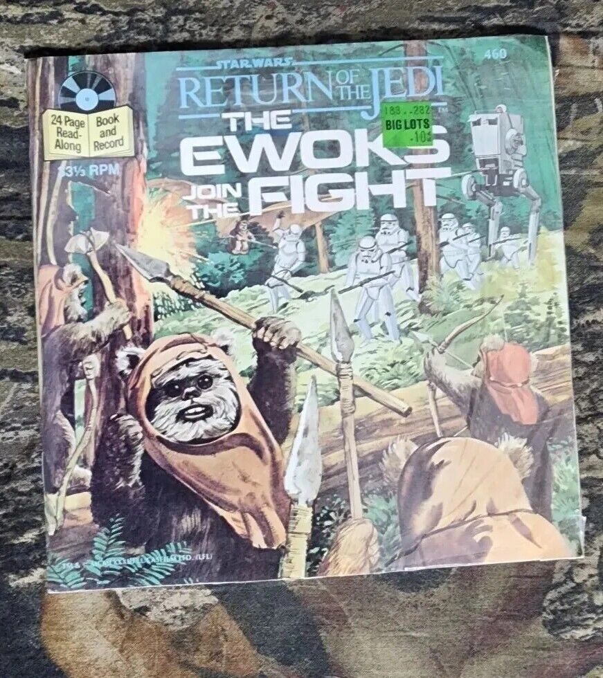 Sealed Vtg Star Wars ROTJ The Ewoks Join The Fight Story & Music 33 1/4  Record