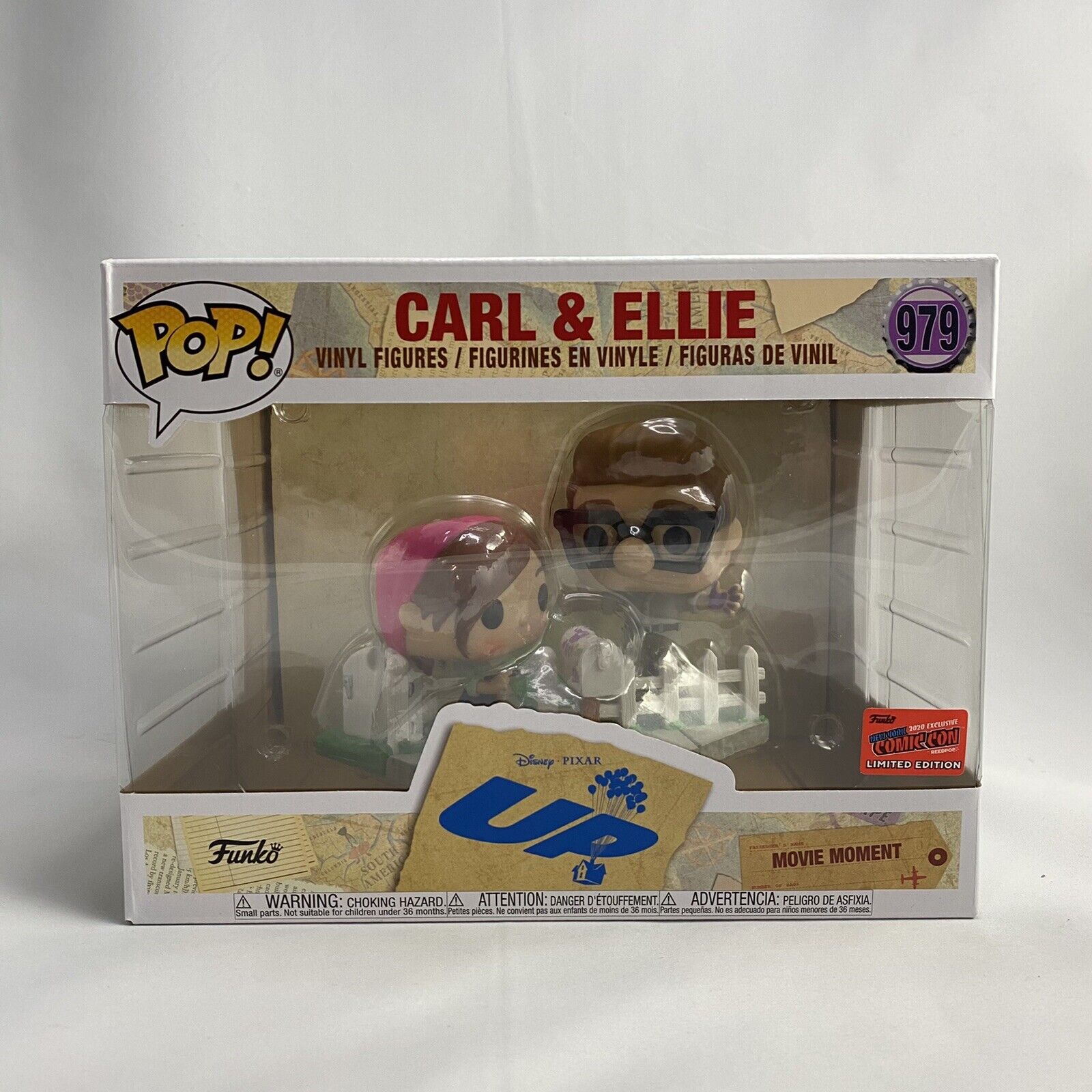 Disney Pixar’s UP Carl And Ellie Funko Pop Official NYCC 2020 CON STICKER