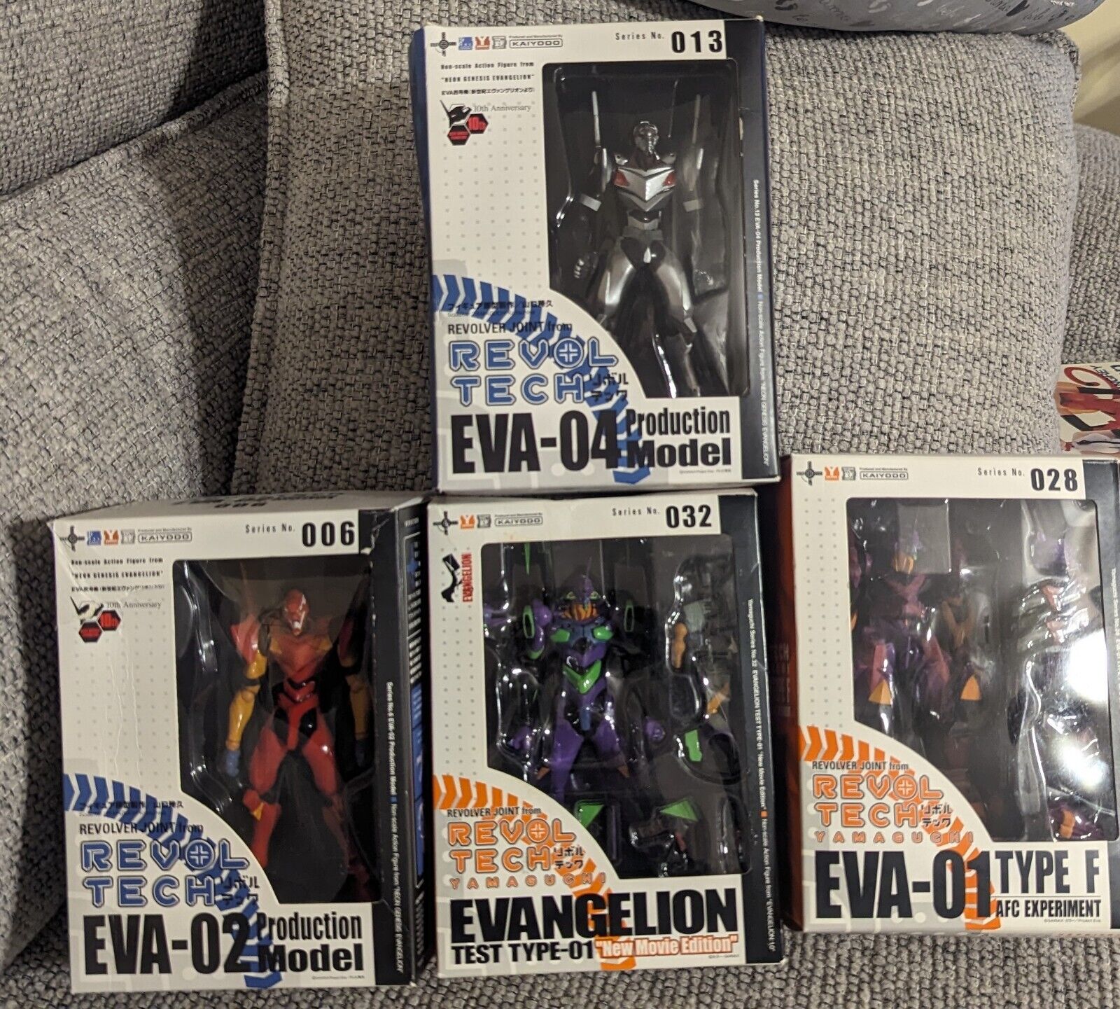 Neon Genesis Evangelion Revoltech Figures Lot of 4