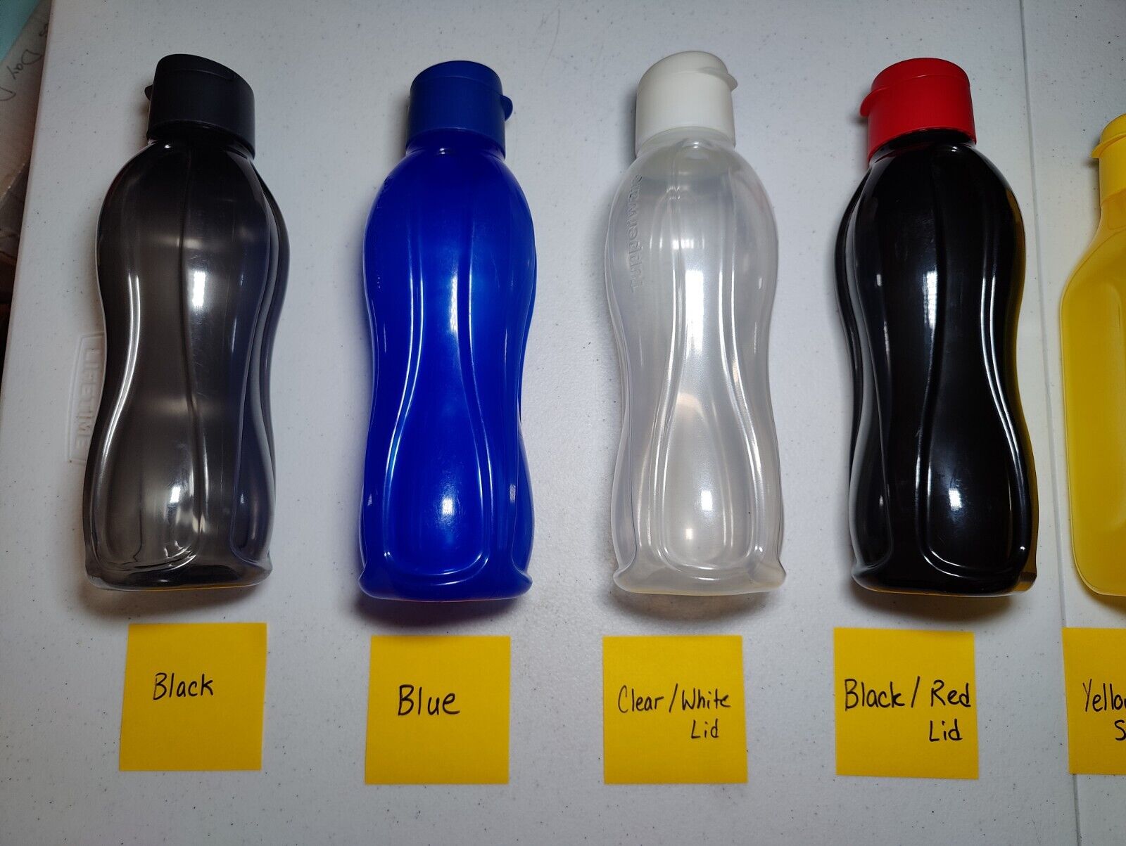 NEW Tupperware Large Eco Plastic Water Bottle 1L / 34oz Multiple Colors FREESHIP