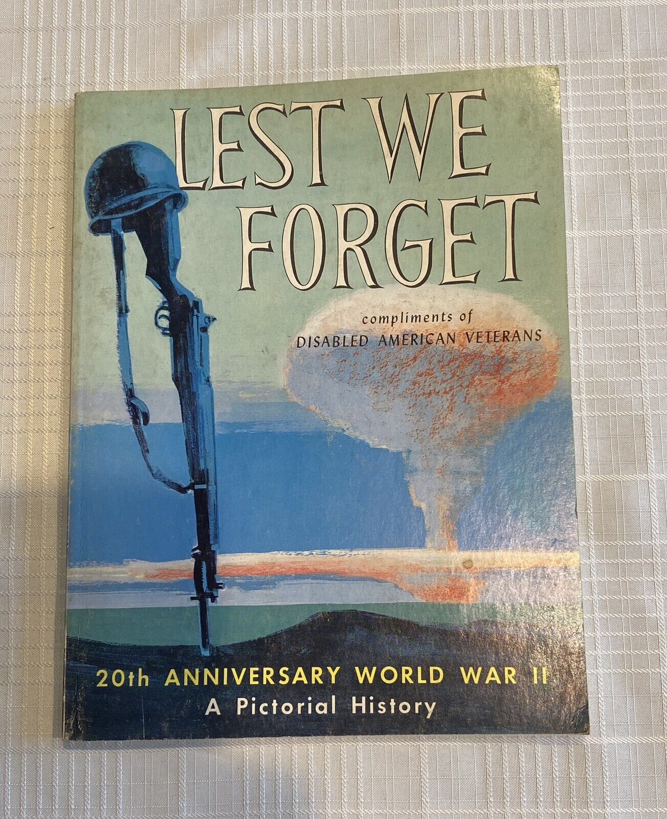 Lest We Forget A Pictorial History 20th Anniversary World War II 1964 Book
