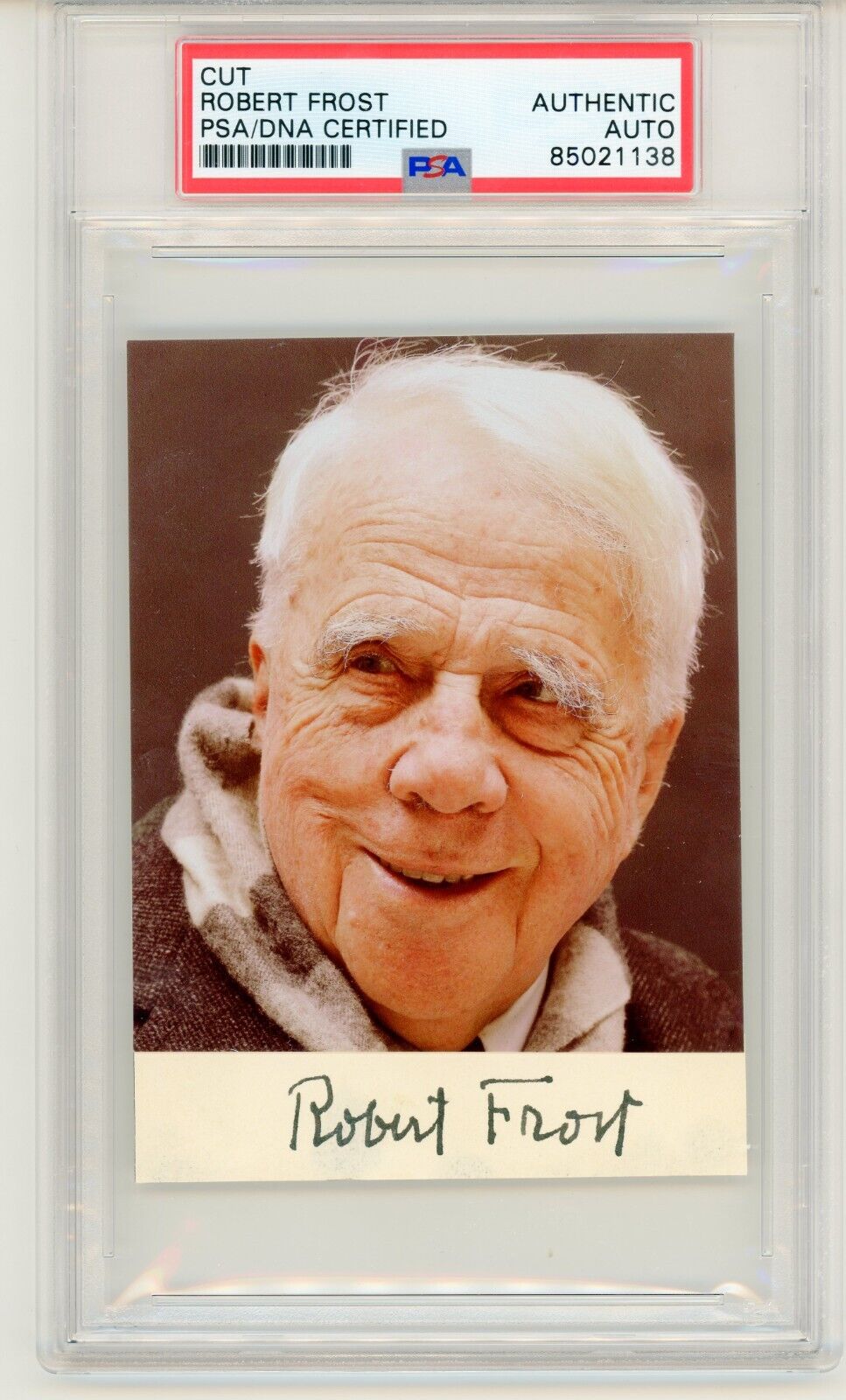 Robert Frost ~ Signed Autographed Smiling Photo Authentic ~ PSA DNA Encased