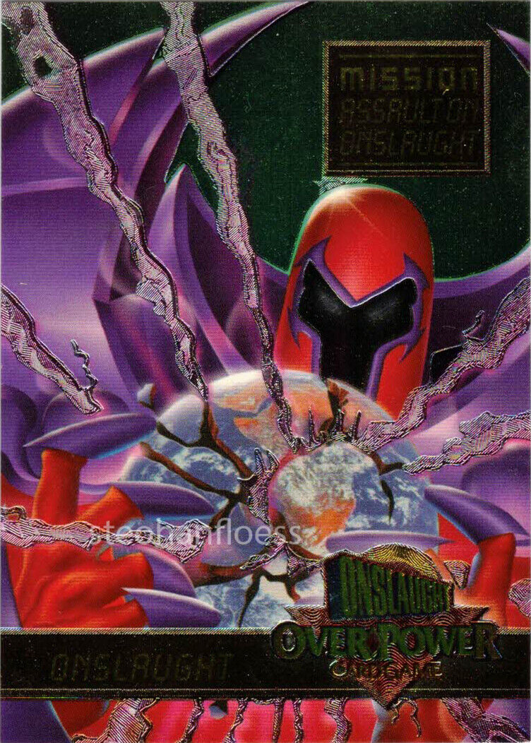 1996 Marvel Ultra Onslaught Overpower Mission PowerBlast #7 Ground Zero