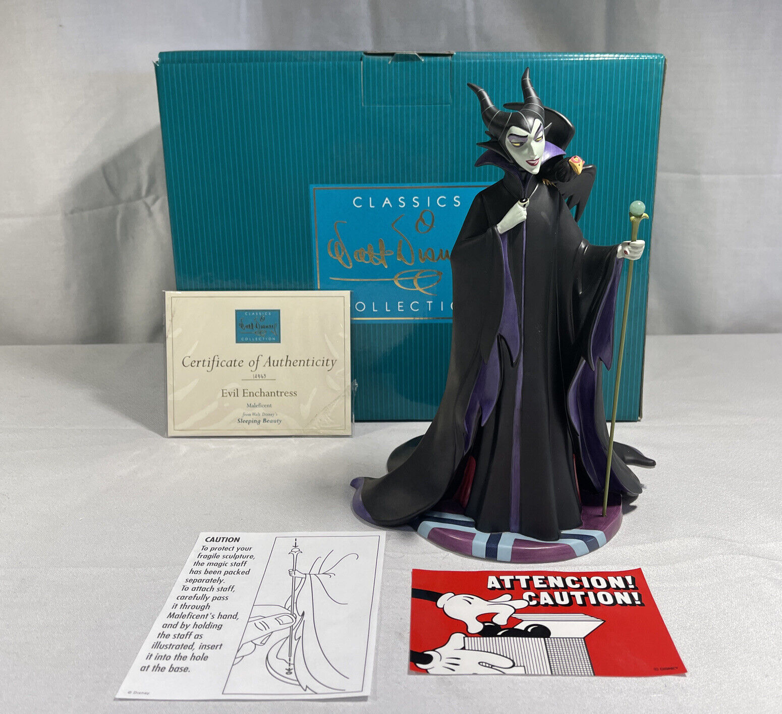 WDCC Disney Maleficent Figurine Evil Enchantress Sleeping Beauty COA