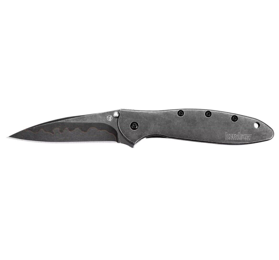 Kershaw Knives Leek Blackwash Stainless D2 14C28N Composite Blade New No Box‼️