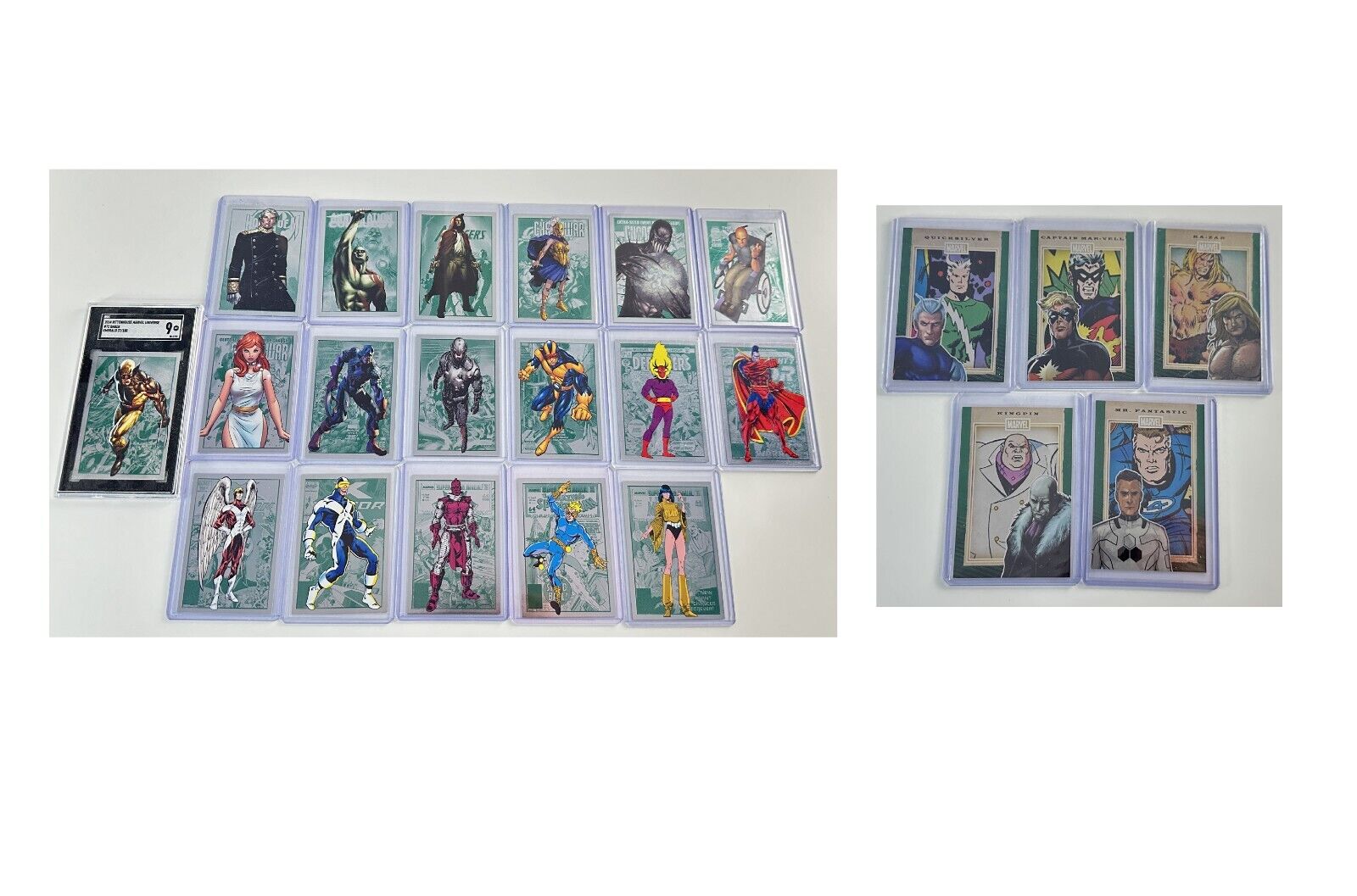 2014 Marvel Universe & 75th Anniversary EMERALD LOT /100 23 Total Cards