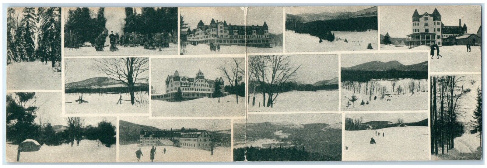 c1940 Gray\'s Inn Winter Season Jackson New Hampshire NH Vintage Antique Postcard