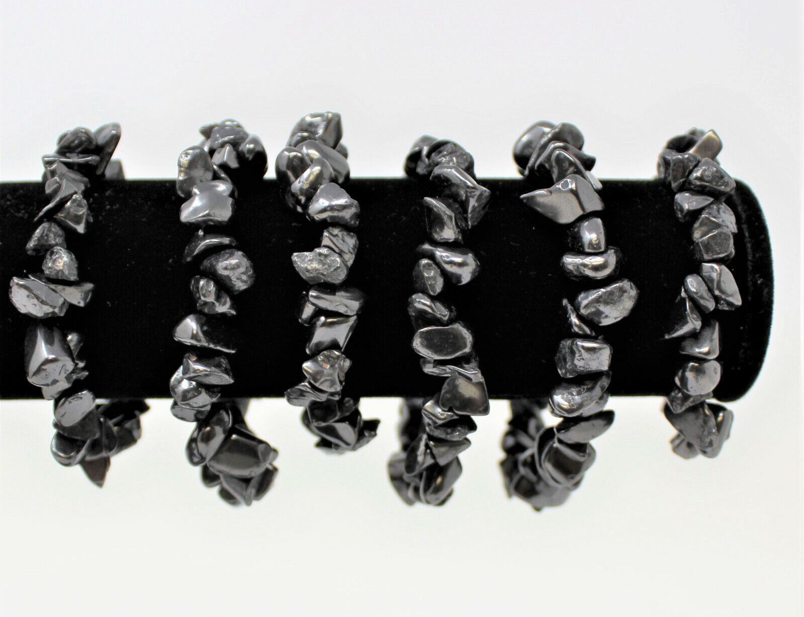Shungite Bracelet: Elastic Shungite Chip Bracelet Stretchy Radiation