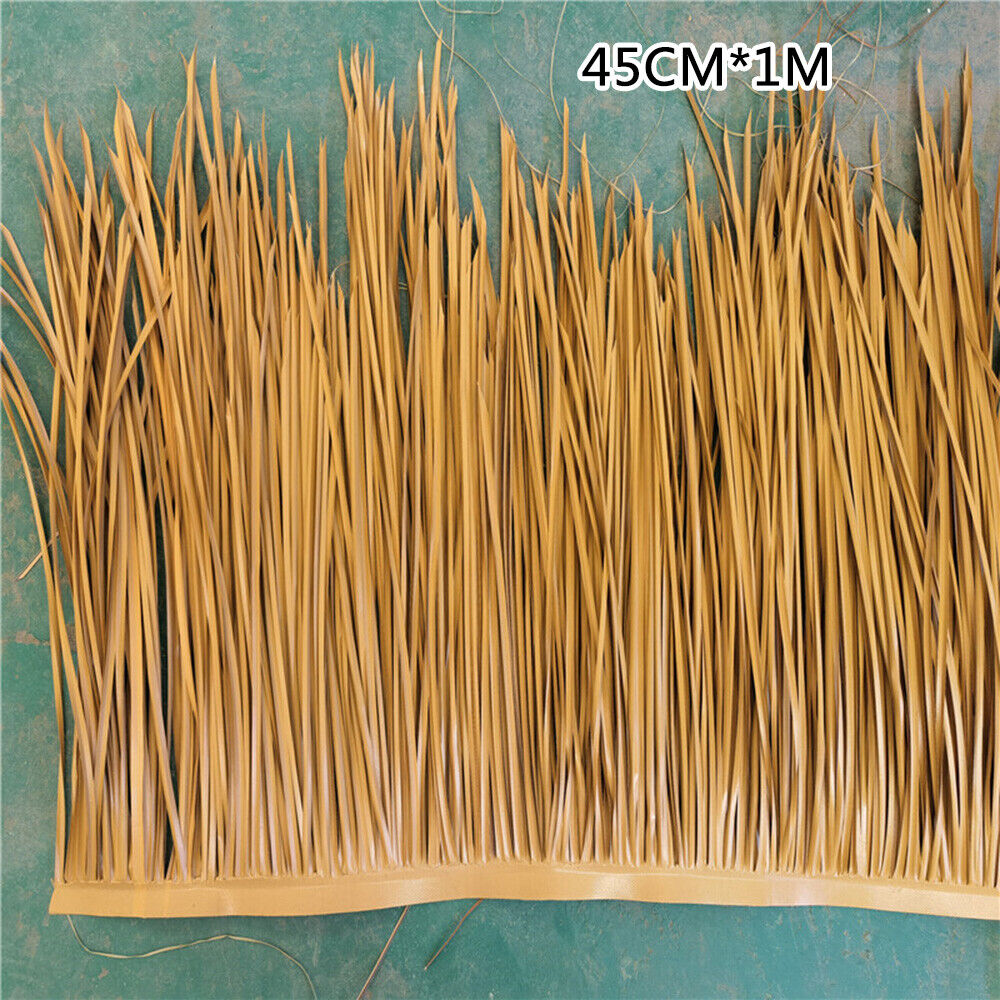 1M Simulation Thatch Roofing Straw Roof Palm Fence Party Home Tikis Straws 45CM