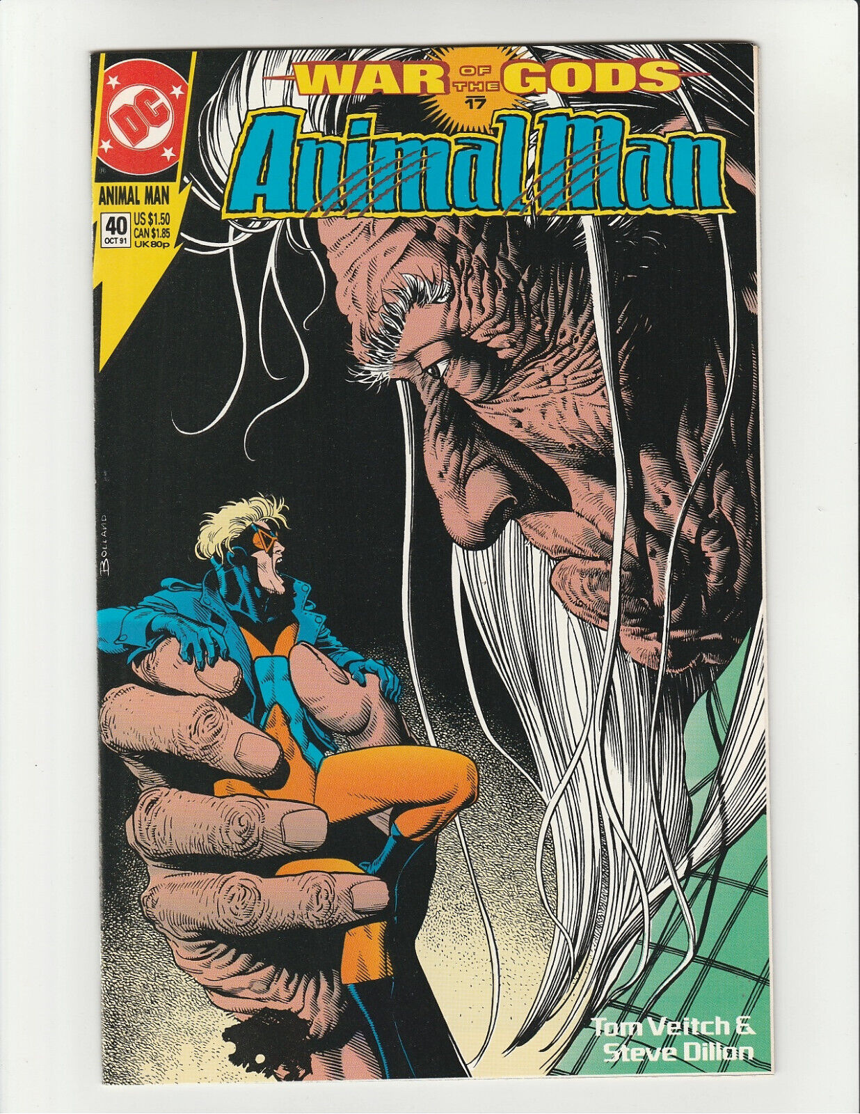 Animal Man #40 War of the Gods DC Comics Oct 1991 (7.5) Very Fine- (VF-)
