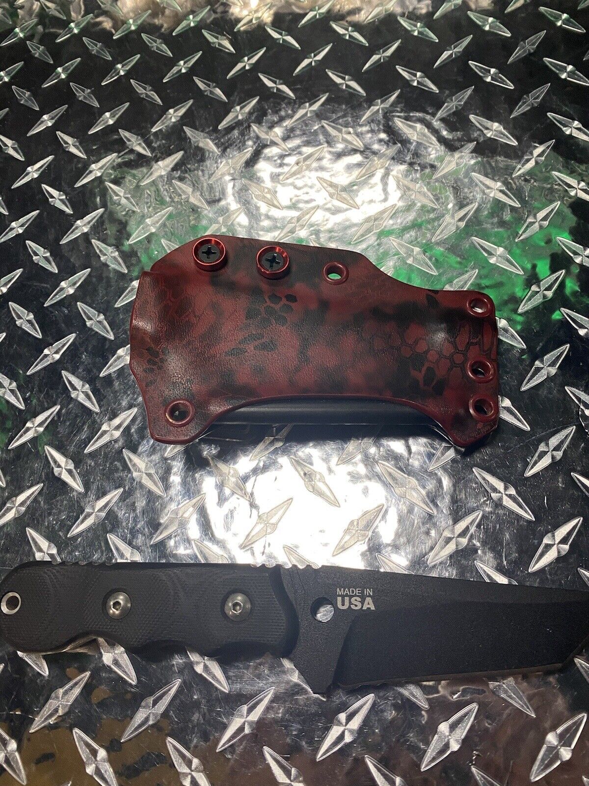 TOPS Knives SAW Scout  Carry Kydex SheathW/ Ferro Rod (KNIFE NOT INCLUDED )